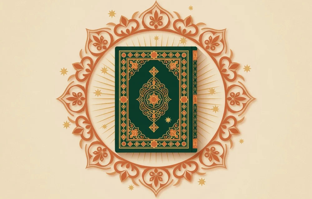 Ilustrasi geometris Islam untuk panduan: Keutamaan Membaca Al-Quran: Dalil Sahih, Pahala, dan Adab Lengkap