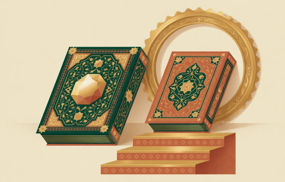 Ilustrasi geometris Islam untuk panduan: Tahsin Sebelum Tahfidz: Mengapa Perbaiki Bacaan Dulu, Baru Hafalan