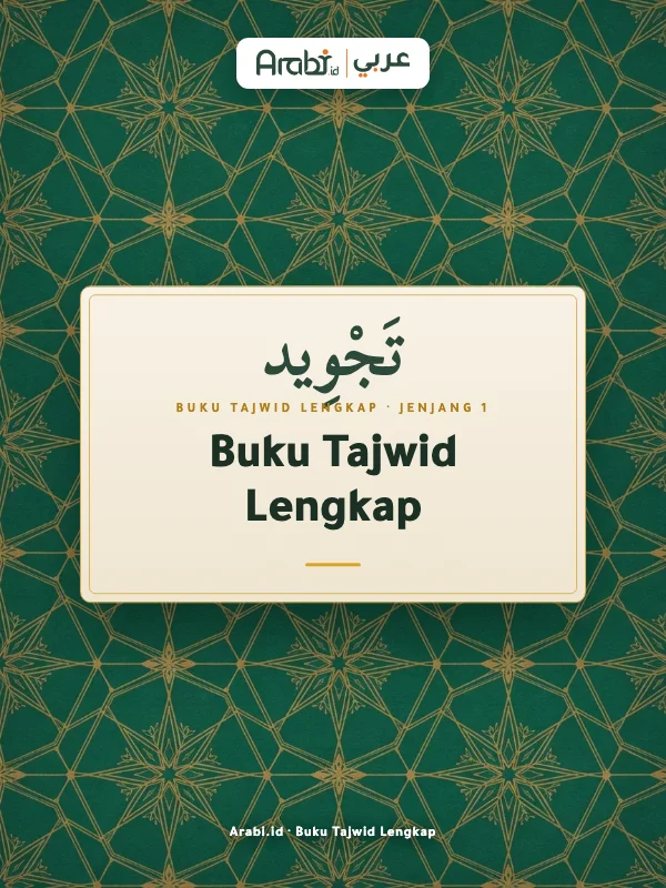 Cuplikan materi asli Buku Tajwid Lengkap, Metode Arabi